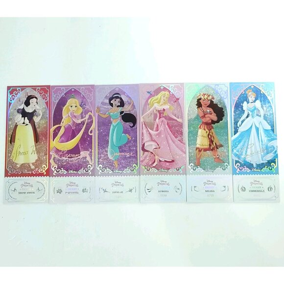 2024 Kakawow DISNEY Princess Large Ticket Jumbo Trading Card Limited Lot Of 6 - Picture 1 of 8